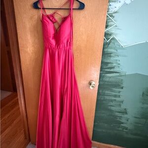 B Darlin Strappy Backless Red Dress